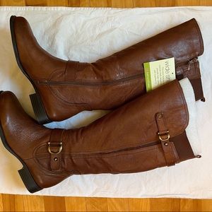 New Naturalizer leather boots - 8.5 wide with wide shaft